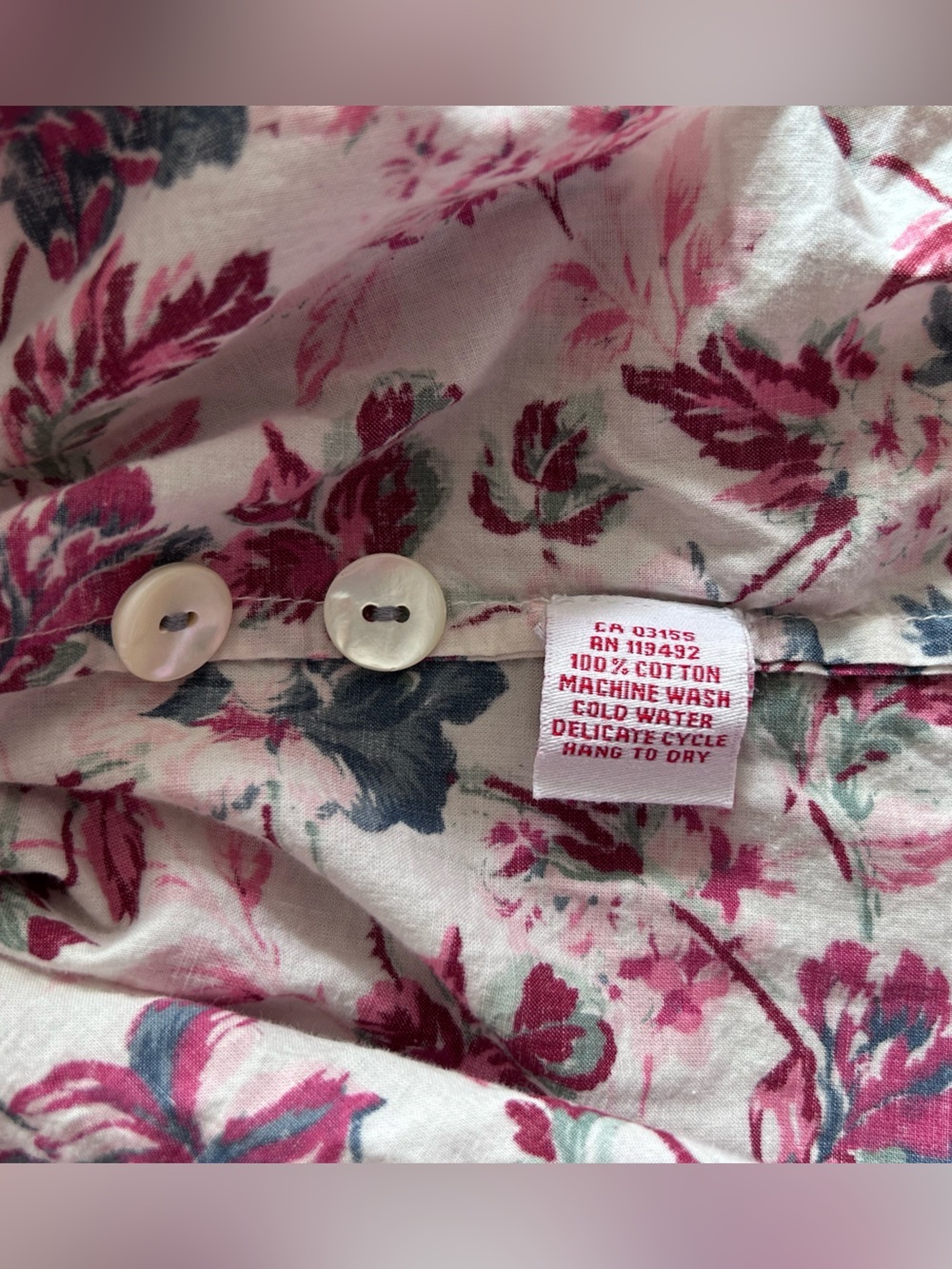Cotton Floral Tie-Shoulder Sundress flower scalloped hem pockets small shop - Picture 6 of 9